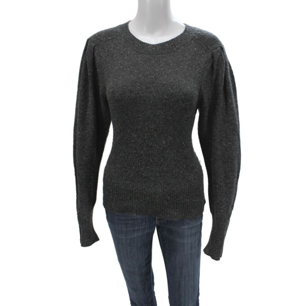 Isabel Marant Unisex Cashmere Pullover Sweater Dark Gray Crew Neck Size 38